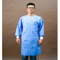 Durable acid gown eco-friendly blue sms suit thermal protective isolation gown