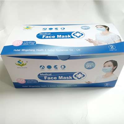 2019 Hospital Medical Use 3 layers disposable Nonwoven Face Mask